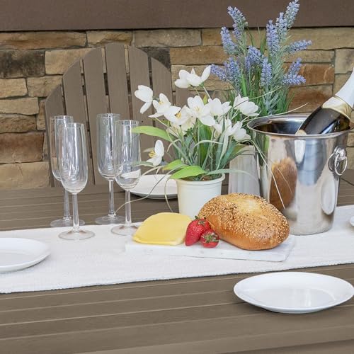 Image of highwood Hamilton 5 Piece Square Counter Height Dining Set, Woodland Brown