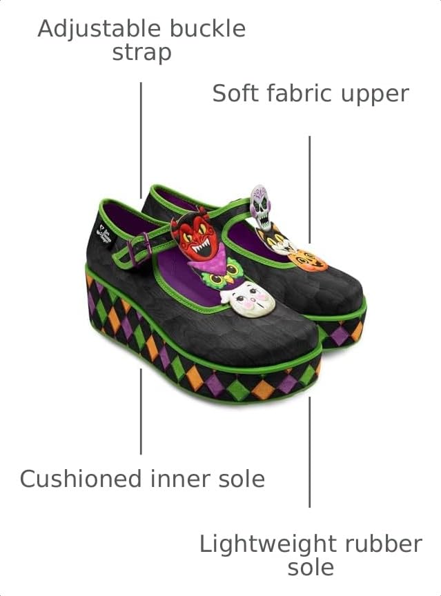 Image of Hot Chocolate Design Whimsical Women's Platform Mary Jane Shoes