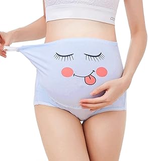SHAPERX Pregnancy Cotton Briefs – 2 1 Button High Waist Seamless Maternity Panties for Moms-to-Be (4 to10 Months)