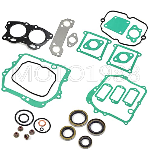 Image of Oversize 0.25mm Engine Rebuild Kit Piston & Ring Gasket Seal Exhaust Intake Valve Compatible with EZGO 4 Cycle Gas Golf Cart 350cc EH35C MCI Fuji Robin Engine 1996-2002