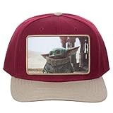 Star Wars Mandalorian The Child Pre-Curved Snapback Hat