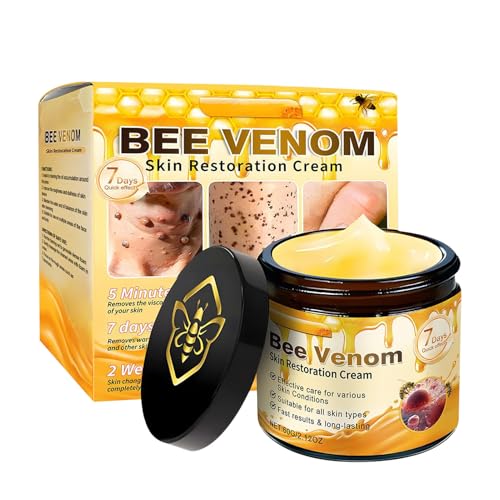 Reparación De Tratamiento De Piel De Veneno De Abeja Crema - 60 G Refirmante | Crema De Eliminación De Etiquetas De Piel Natural | Ointento De Extracto De Abejas Hidratantes | Solución Antiestr