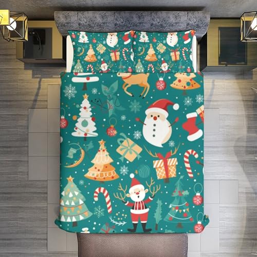 Juego de funda nórdica de reno que soluciona la decoración fría del dormitorio 8