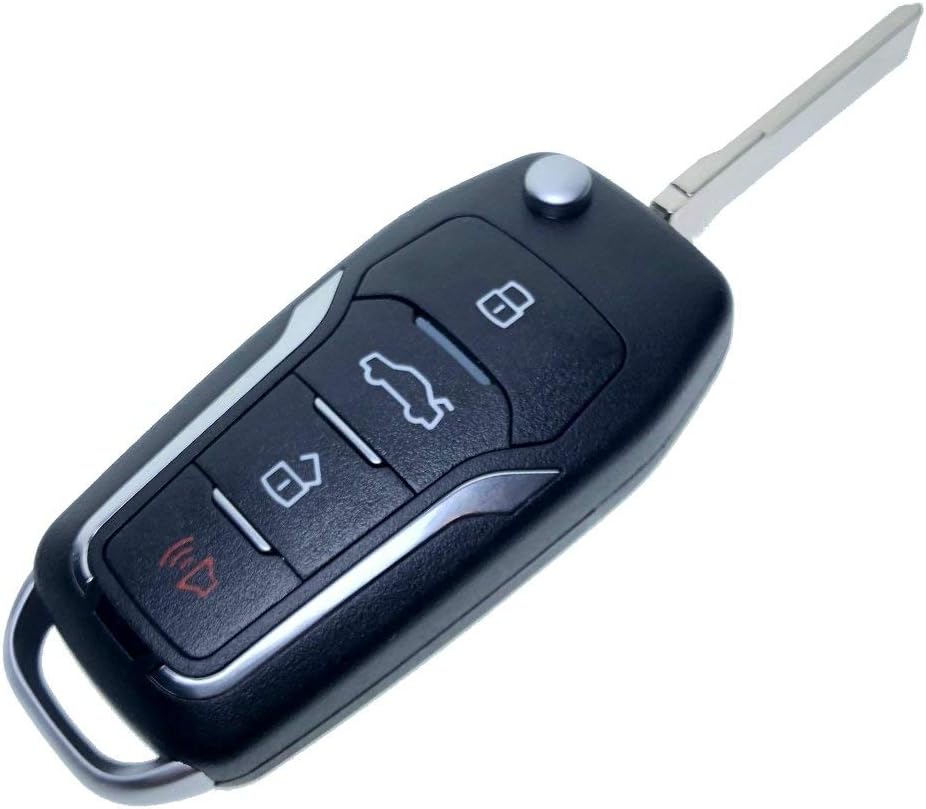 GT Style All in One Flip Key Remote Replacement for foucs 3D OUCD6000022 Keyless Entry Control Fob Clicker Switchblade Transmitter Folding transponder chip