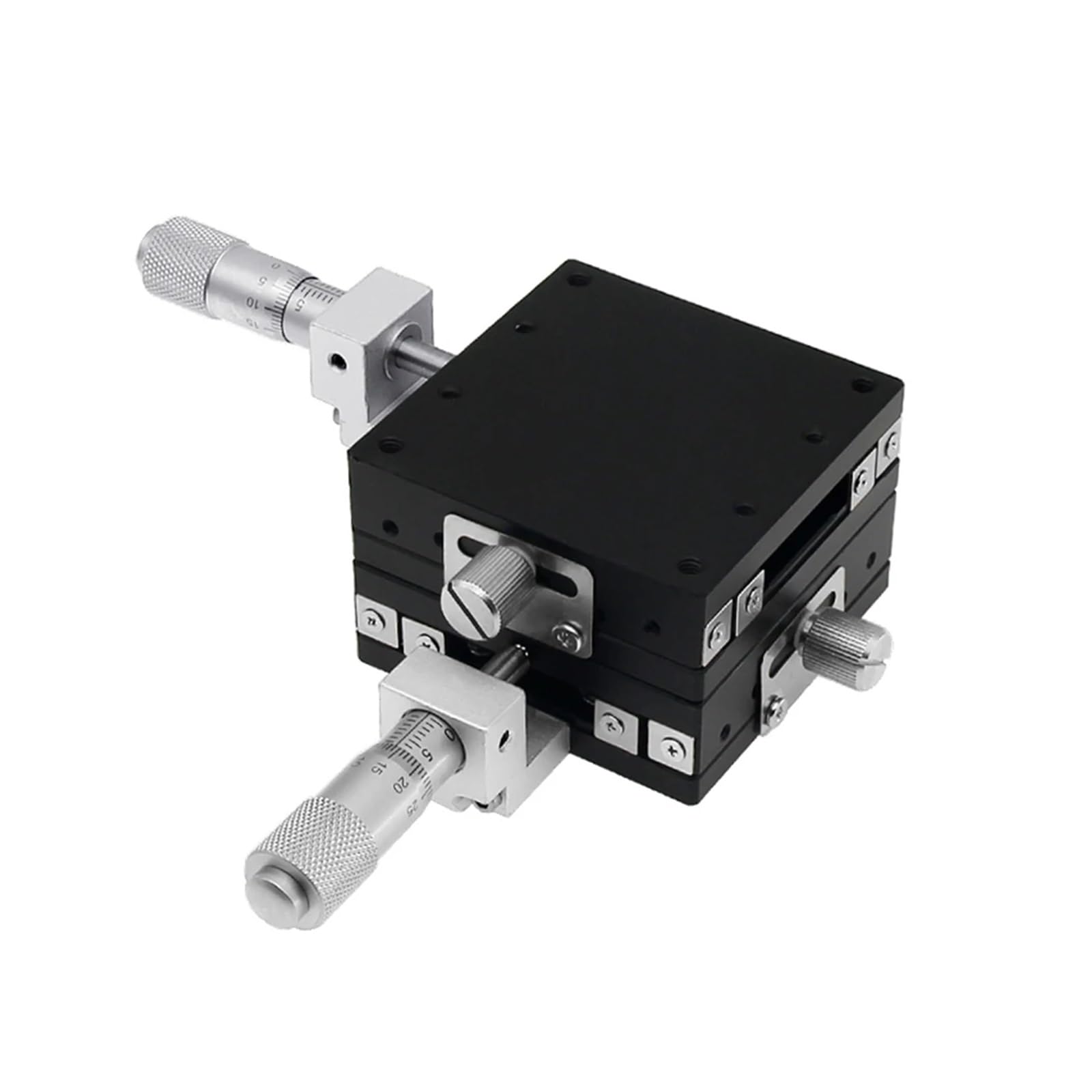 Stół przesuwny z osią XY, optyczny stolik liniowy, platforma z ręcznym przesuwem, siłownik liniowy 40 mm, 60 mm, Mini/Ni, LGY40, LGY60, LY40, LY60 (40 mm, prawy, prowadnica kulkowa)