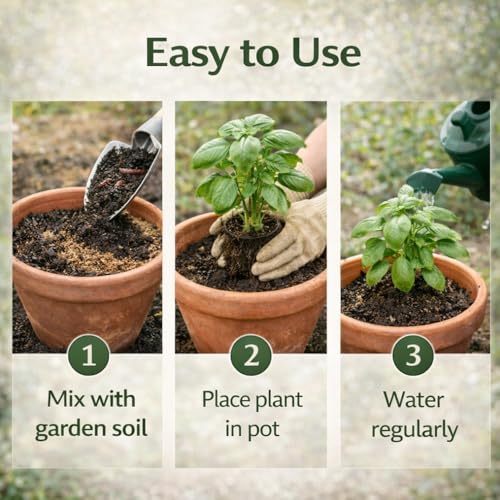 Image of Indian Gardens - Vermicompost Fertilizer | Organic vermicompost | Worm castings Fertilizer | Natural Plant Booster | Nutrient-Rich Compost (5 Kg)