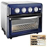 Cuisinart TOA-60NV Convection Toaster Oven Air Fryer with Light, Navy Bundle with Home Basic 5-Piece...