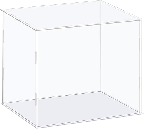 Miniatura 10 de MECCANIXITY Caja de exhibición de acrílico Escaparate claro de la protección a prueba de polvo 16.1x14.1x4.3 pulgadas para exhibición de
