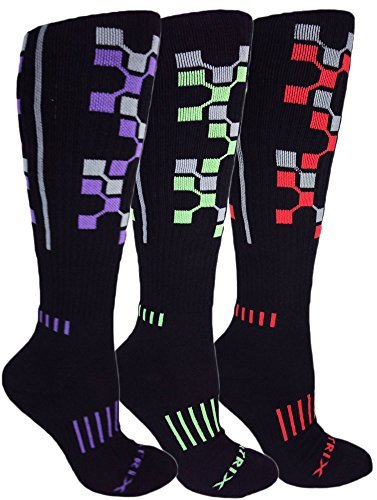 3-Pack The Matrix Deadlift Fitness Knee-High Socks