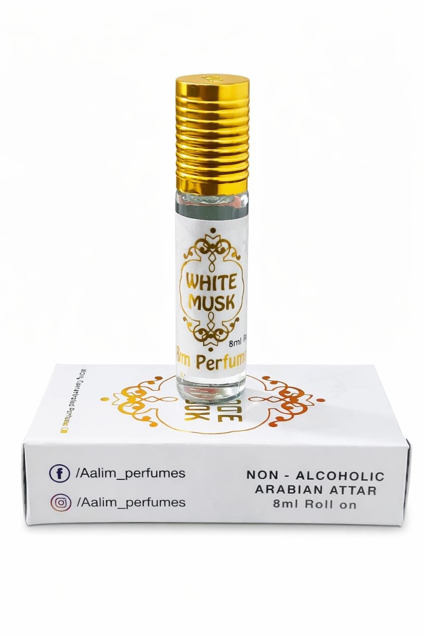 Aalim Royal White Musk Attar | Alcohol-Free Long Lasting Perfume Oil | Unisex Attar for Men & Women 8ml-image-17
