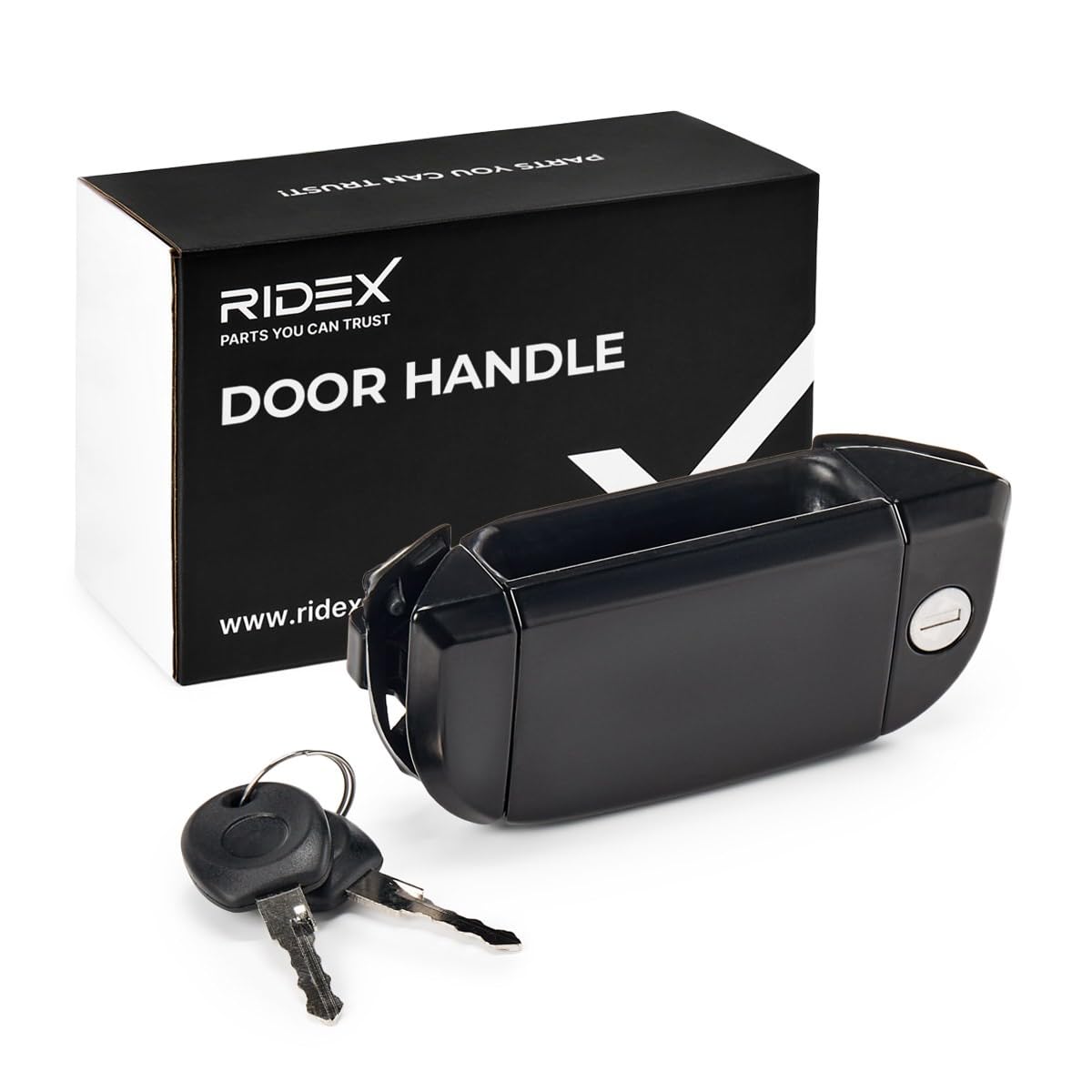RIDEX 1373D0104 Manecilla de puerta Delante, Derecha Compatible con VW Transporter T4 Bus 70B, 70C, 7DB, 7DK, 70J, 70K, 7DC, 7DJ