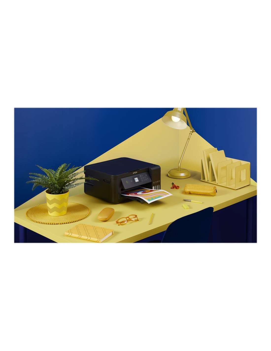 Epson EcoTank ET-2750 3-in-1 Tintenstrahl Multifunktionsgerät (Kopierer, Scanner, Drucker, DIN A4, Duplex, WiFi, Display, USB 2.0), großer Tintentank, hohe Reichweite, niedrige Seitenkosten, schwarz