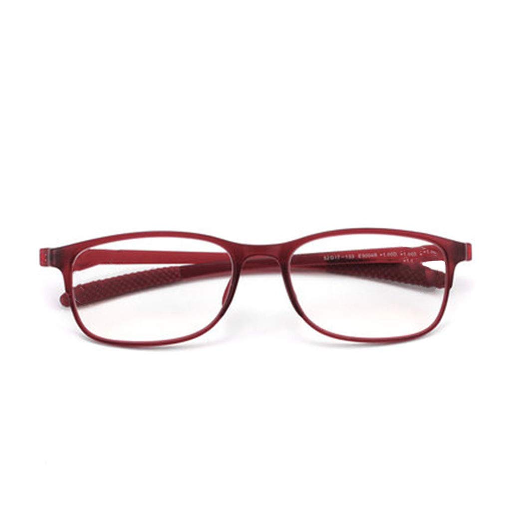 Okulary do czytania filtr światła niebieskiego okulary komputerowe do blokowania bólu głowy okulary przeciw zmęczeniu oczu, stylowe czytniki męskie/damskie (Color : Brown, Size : 3.5)