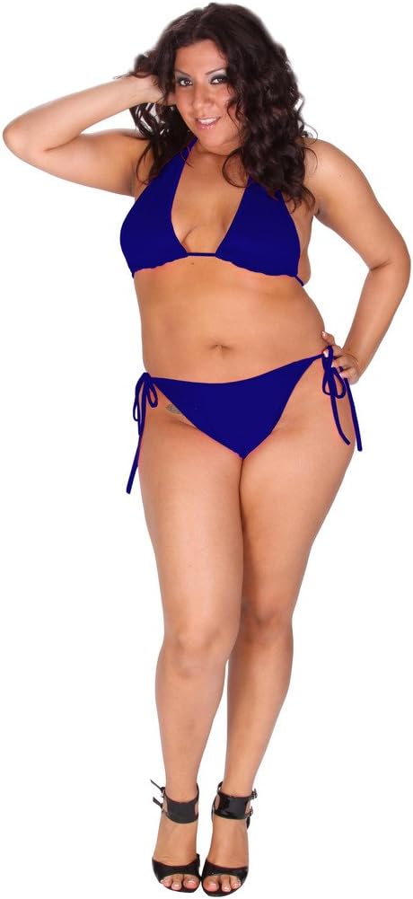 Delicate Illusions Plus Size Tall Triangle Top and Rio Scrunch Butt Bikini