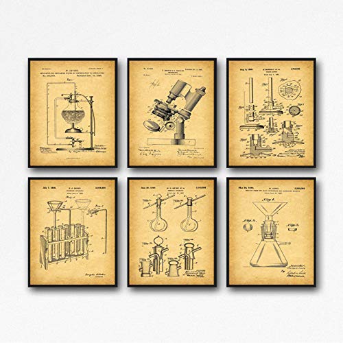 Affiche scientifique vintage Wallbuddy 51x76 cm pour décoration de laboratoire