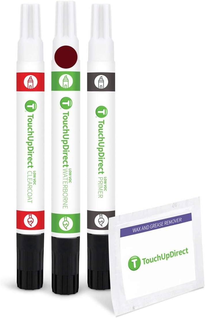 TouchUpDirect TR/TR2 Venetian Red Metallic Compatible with Hyundai Exact Match Touch Up Paint Combo - Preferred Kit