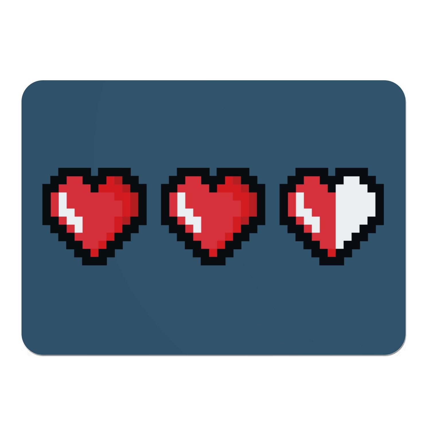 Set de table bleu en liège lot de 4 grands napperons pixel art pour repas rétro gaming
