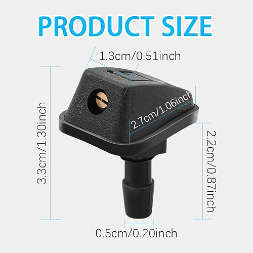 Miniatura 2 de 2 boquillas para limpiaparabrisas delantero, boquilla rociadora de lavado de automóvil, boquilla rociadora de parabrisas, boquillas para