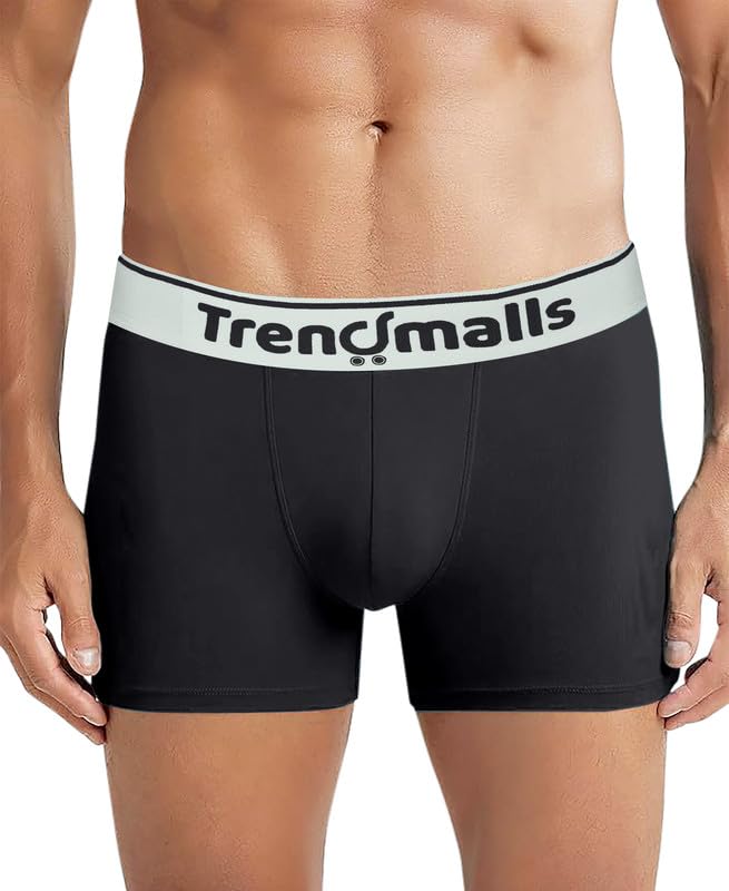 Image of TRENDMALLS Men's Birla Micromodal Regular Fit Solid Men Underwear Trunks with No Marks Waistband