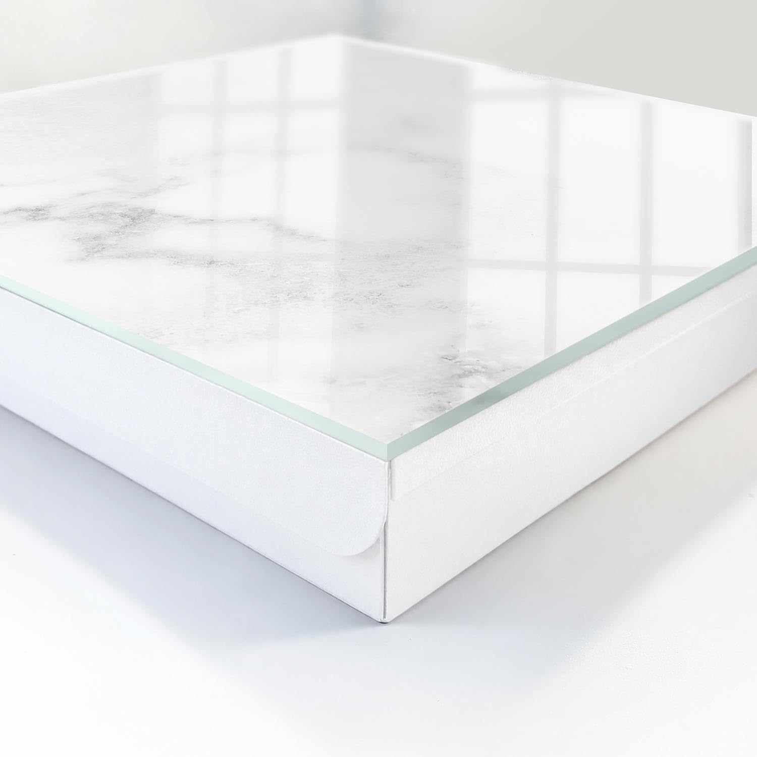 Cassa 30x30 cm marmo eleganza Porta Destra Bianco