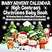 Baby Advent Calendar 2025: 25 Short Christmas Stories with Black & White Simple Images for Developing Infant Eyesight/ High Contrast Book for Newborns 0-12 Months/ My First Storybook/ Xmas Countdown