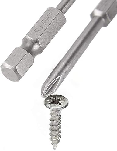 Miniatura 4 de Yakamoz Juego de 12 puntas de destornillador Phillips con vástago hexagonal de 14 de pulgada con cruz magnética  2 pulgadas de longitud