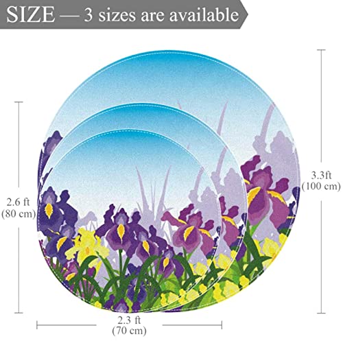 Tapis Fleur d'Iris JDEZ transformez l'ambiance de votre salon