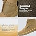 FREE SOLDIER Men's Durable Work Boots 6 Inches Lightweight Waterproof Hiking Boots Suede Leather Tactical Boots(Light Brown 8)