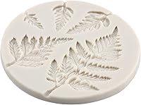 Vista 6 de Molde de silicona de hojas de árbol de helecho, moldes de fondant, molde de helecho para decoración de pasteles, decoración de cupcakes, caramelo