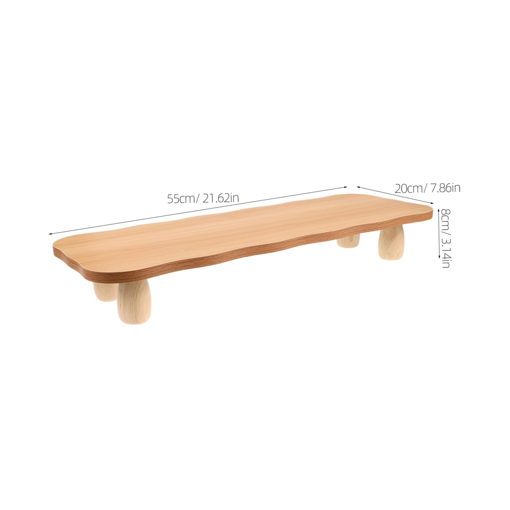 OSALADI Supporto per Monitor in Legno per Ufficio e Casa, Rialzo Ergonomico da Scrivania, Sollevatore Schermo e Migliora Comfort, Stile Moderno e Minimale