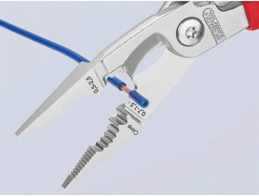 Knipex 13 96 200 SB Pliers for Electrical Installation VDE-tested with opening spring in blister packaging