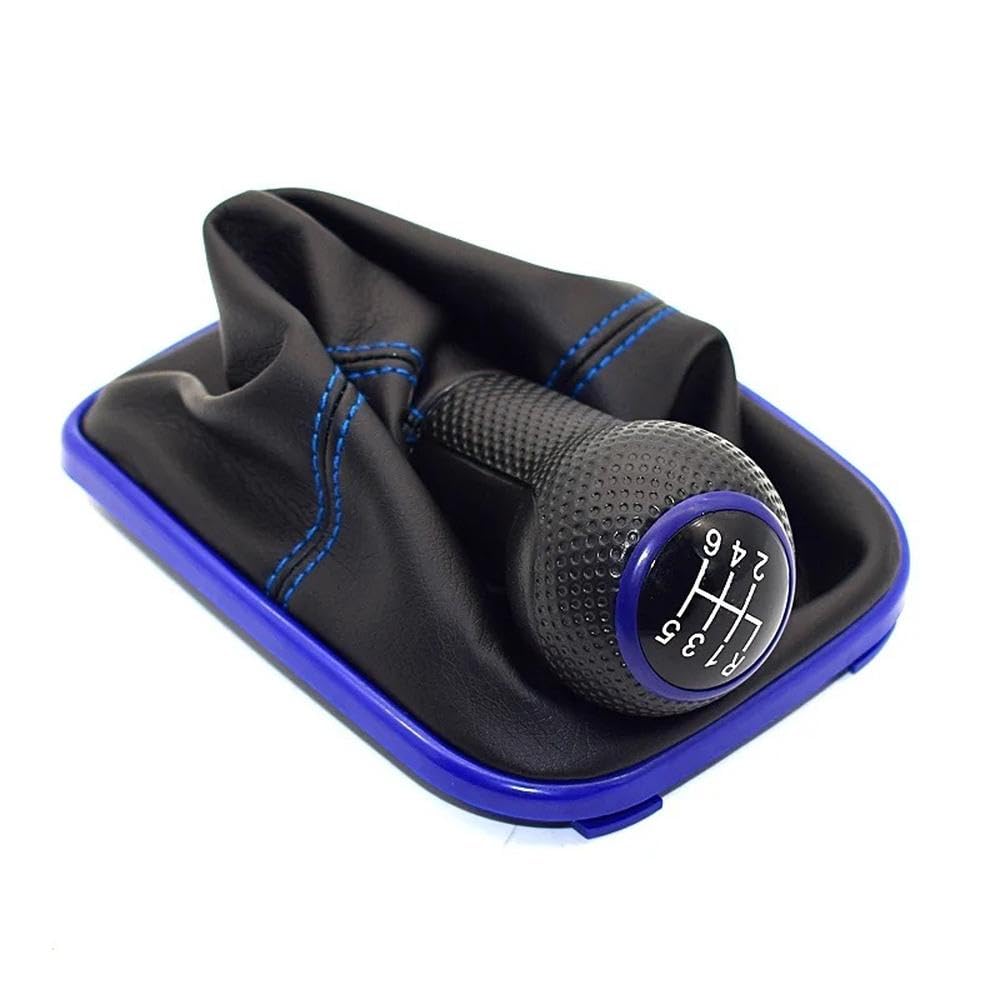 POANBCGY Shift Ball Joint 23mm for Golf 4 IV MK4 GTI R32 for Bora Jetta 5 Speed Black Frame Gear Shift Knob Lever Gaiter Boot 1999-2004(6 Speed-5)