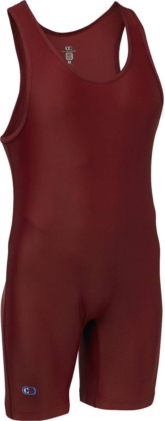 Cliff Keen Relentless Compression Gear Wrestling Singlet (XXS, Maroon)