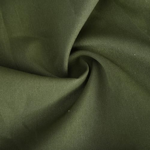 Mens Cargo Pants Fashion Elastic Waist Button Hiking Sweatpants Casual Outdoor Athletic Jogger Long Pant with Pockets2