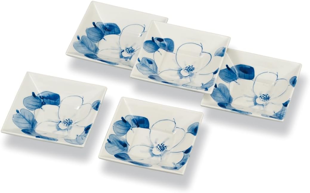 清水焼　京焼　平安瑞古　着彩唐子　皿　5枚 清水焼 京焼 平安瑞古 着彩唐子 皿 5枚