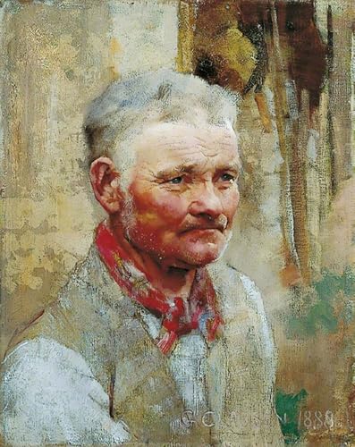 Peinture moderne abstrait haut de gamme : toile Sir George Clausen 60x90cm