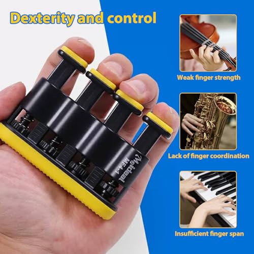 Adjustable Finger Strength Trainer and Grip Exerciser – Ultimate Lower Resistance Hand Conditioning Device Practice Aid and Instrument Warm-Up Tool - Image 6
