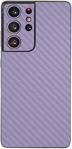 Miniatura 8 de MIGHTY SKINS MightySkins - Skin de fibra de carbono compatible con Samsung Galaxy S21 Ultra - Rosa intenso sólido  Acabado de fibra de carbono