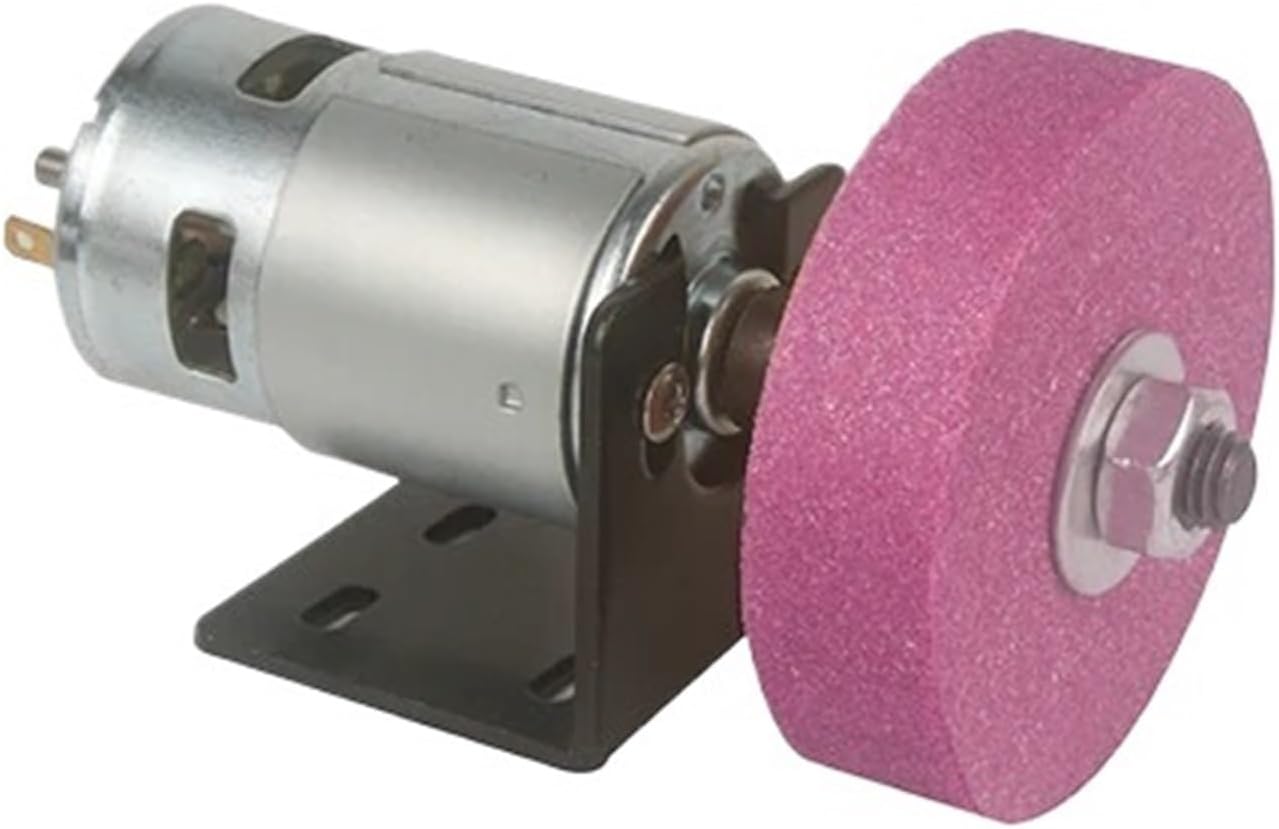 Polishing Machine, Small Grinding Machine Polisher Machine Grinder,sharpening Machine Home DIY Jade Jewelry Bench Sanding Tools(SingleShaftPower)