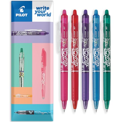 Stylos roller Pilot FriXion Clicker 0,7 mm encre effaçable pointe rétractable