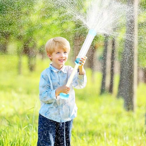 Feuerwerks Wasserpistole Spielzeug, 2025 Neu WassersprüHspielzeug, Wasserspielzeug Kinder Outdoor, Romantische Feuerwerk Water Squirter, Outdoor Spielzeug zum Baden, Pool, Party (Gelb + Violett)