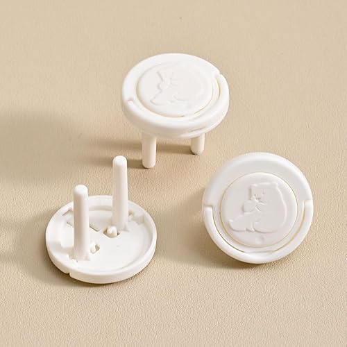 Miniatura 5 de Paquete De 20 Cubiertas De Plástico Para Enchufes De Seguridad Para Bebés Con Textura Sutil, Cubiertas De Salida A Prueba De Bebés Para Enchufes Estándar No Utilizados, Protección De Oficina En Casa