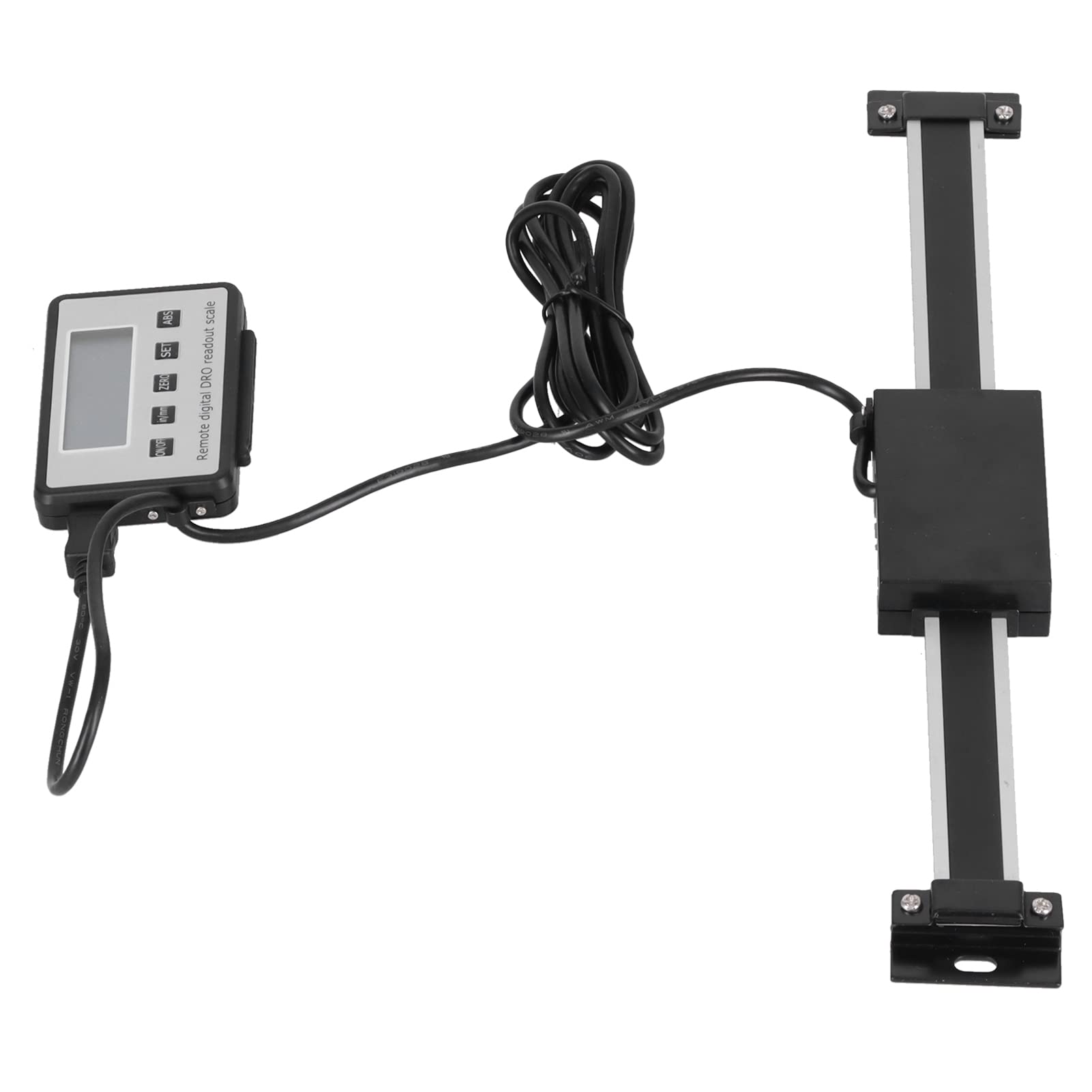 Lectura digital Escala lineal de alta precisión LCD Métrica Medición Imperial Medición para máquinas de fresado de torno Aleación de aluminio de acero inoxidable (0-200 mm)