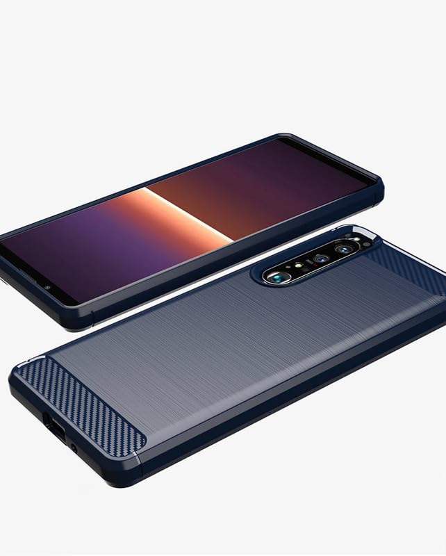 Image of Basic Case for Sony Xperia 1 III (Carbon Fibre Blue)