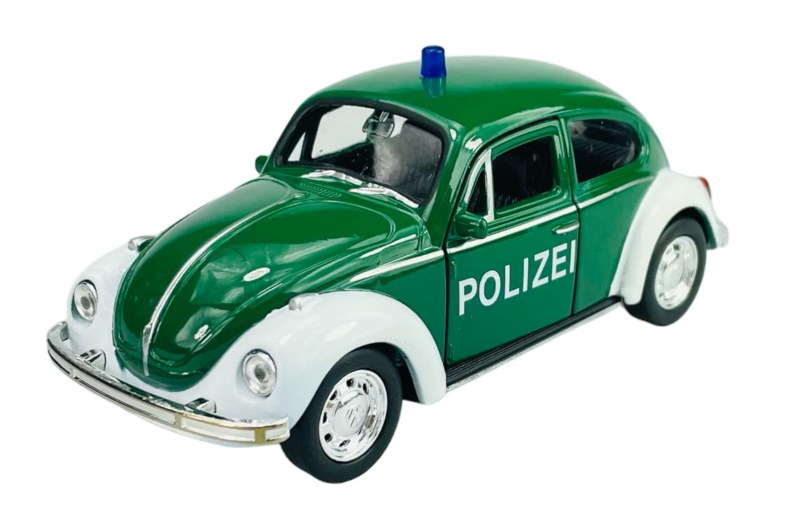 Volkswagen Käfer Coupe Modellauto 1/43 – Türkisgrün Mit Weißen Akzenten, Detailgetreue Miniatur Von Cararama