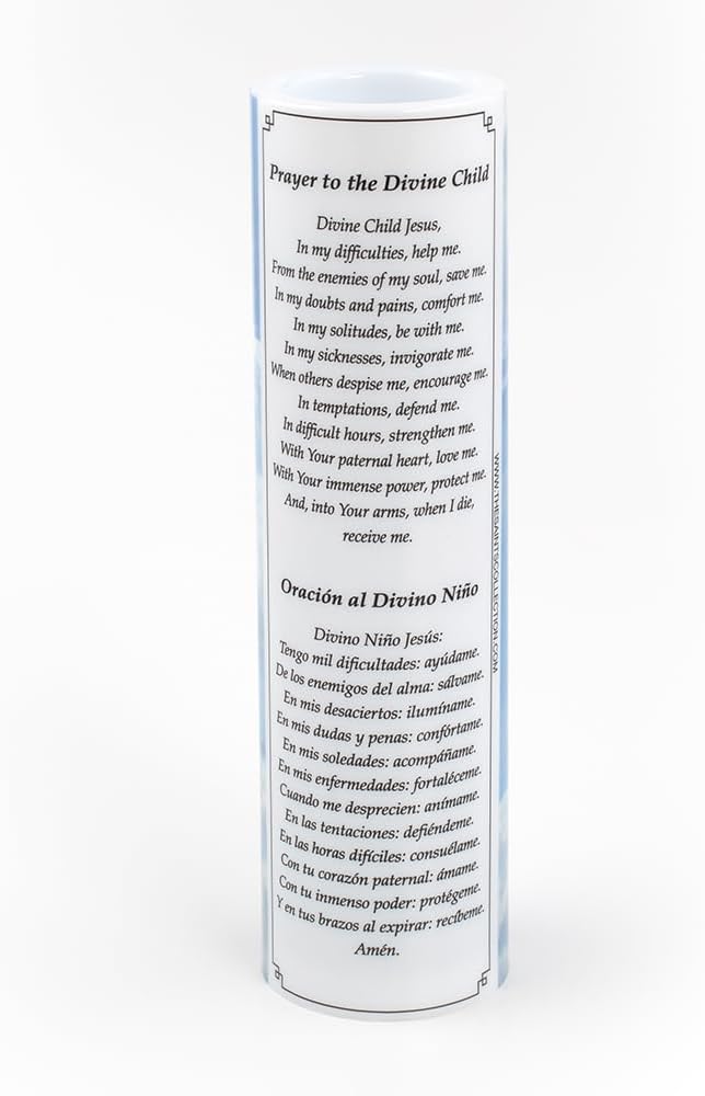Divine Child Jesus, LED Flameless Devotional Prayer Candle