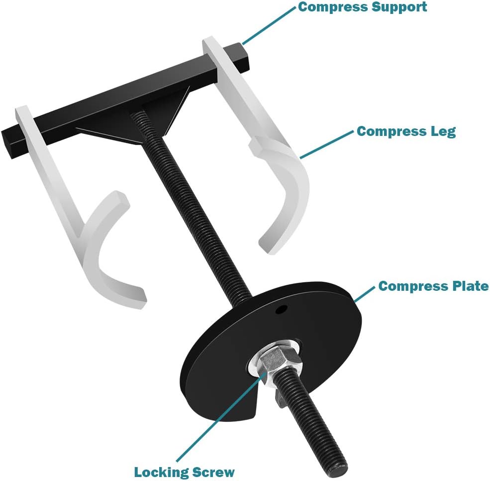 Goplus Transmission Spring Compressor, Automatic Transmission Clutch Removing/Installing Tool Kit, Strut Spring Compressor