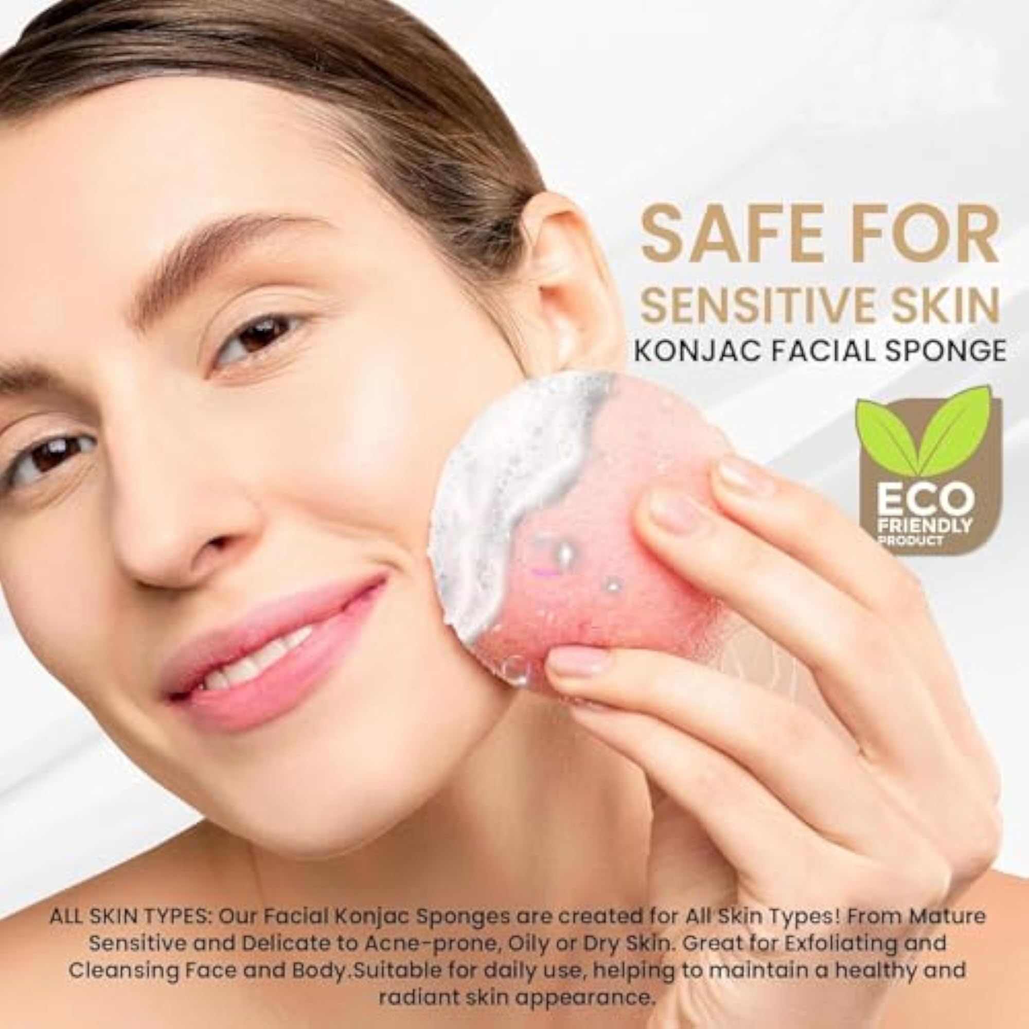 Konjac Sponge - Unisex Facial and Body Cleansing Sponge