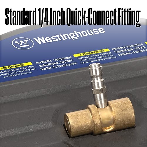Image of Westinghouse Universal 15 inch Pressure Washer Surface Cleaner Attachment - 3400 Max PSI, 1 /4 inch Connector - For Gas and Electric Pressure Washers