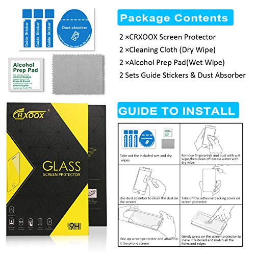 CRXOOX 2 Pezzi Vetro Temperato per Huawei P8 Lite